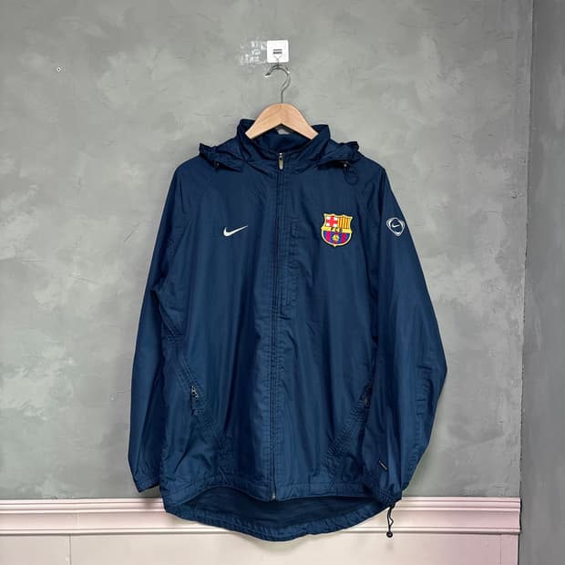 나이키 바르셀로나 바람막이 네이비