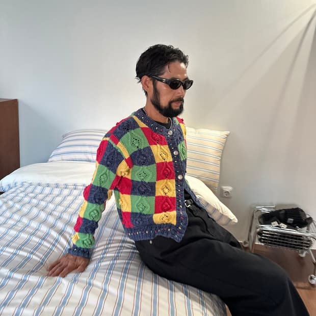 Vintage 90's Hand Knit Cardigan