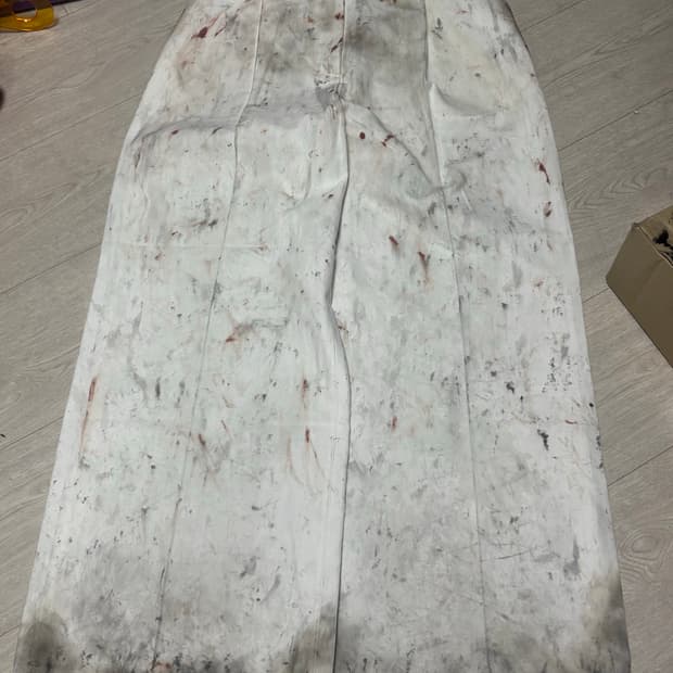 OBM 화이트 블러드 트라우저