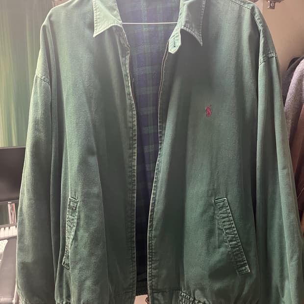 폴로 블루종 자켓 그린