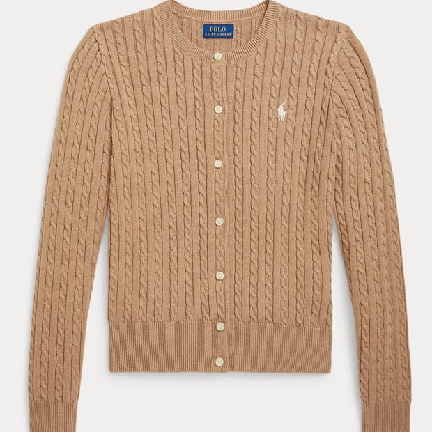 폴로 케이블 코튼 가디건