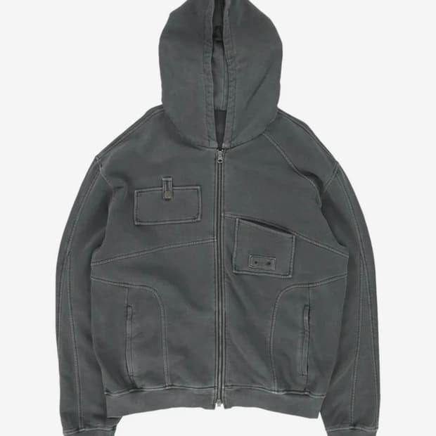 더콜디스트모먼트 후드집업 multi hooded zip-up