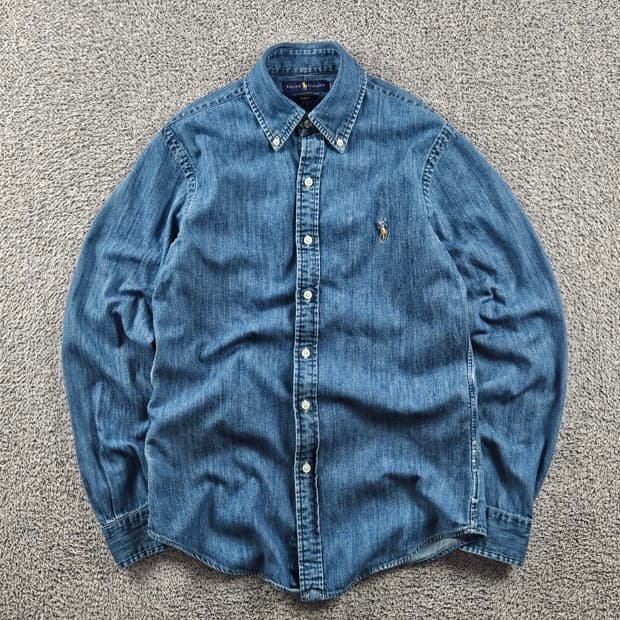 폴로랄프로렌 슬림핏 베이직 데님 셔츠 ( S ) / 10843