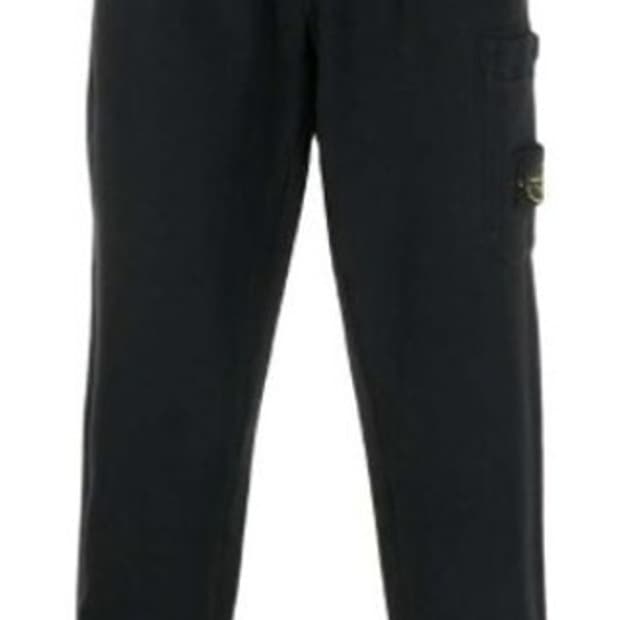 스톤아일랜드 조거팬츠 레귤러핏 플리스 코튼 카고 팬츠