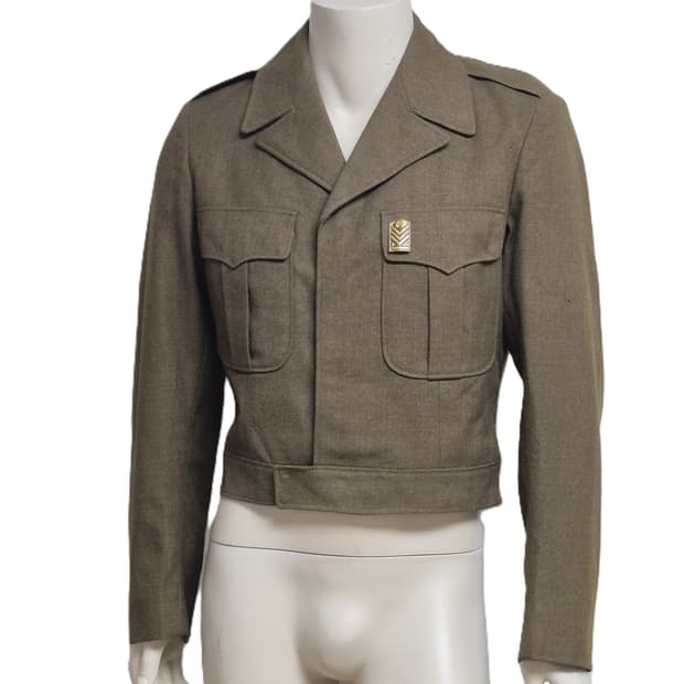 육군 구형 일등중사 미군 아이크 자켓 정복 전투복 상의 자켓 (L)