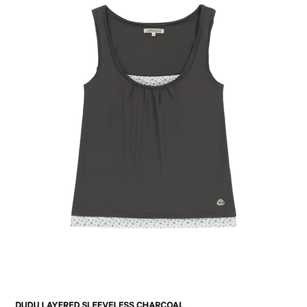 코이세이오 두두 슬리브리스 DUDU LAYERED SLEEVELESS C