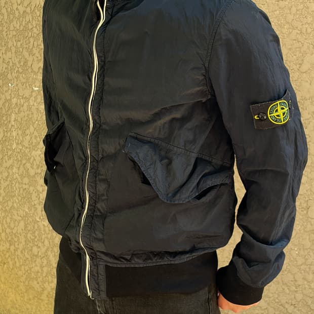 Stone island nylon metal hood zip jacket