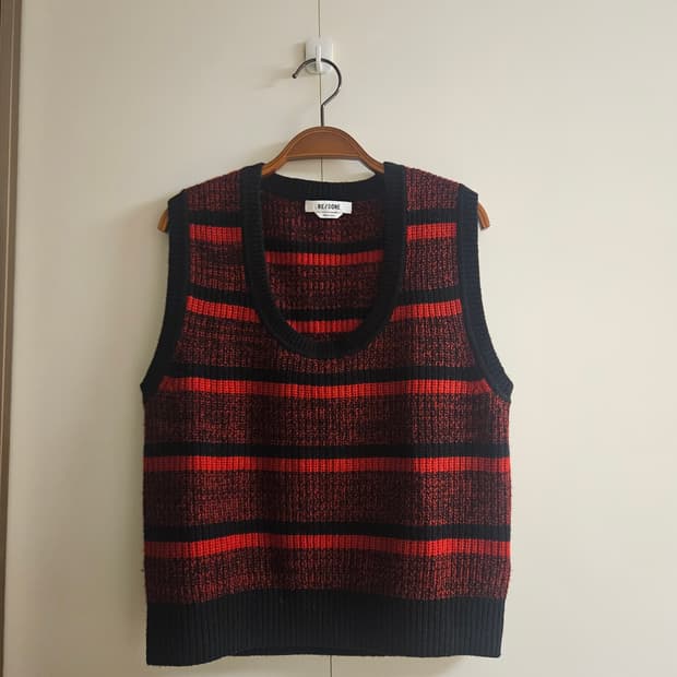 리던 redone 스트라이프 베스트 (새상품)