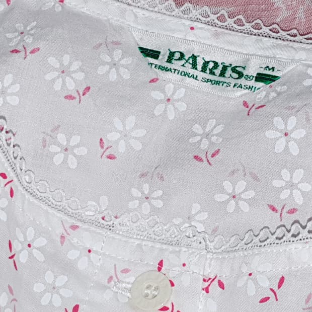Paris floral blouse top