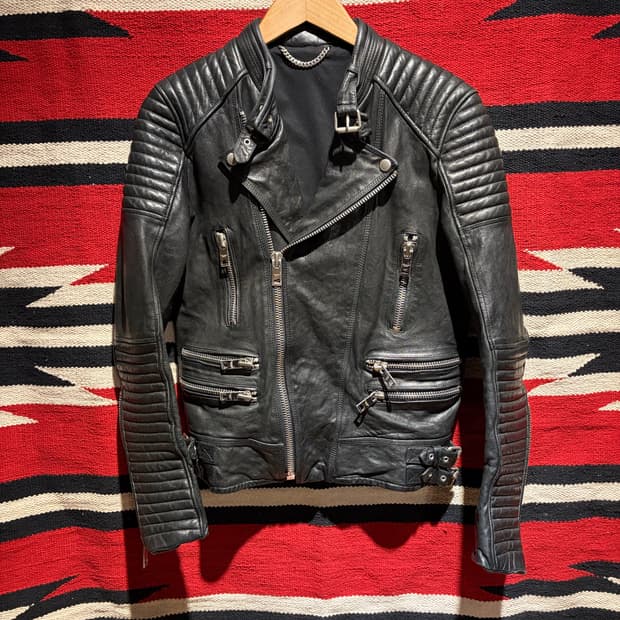 Italy sheep rider jacket / 양가죽 바이커자켓