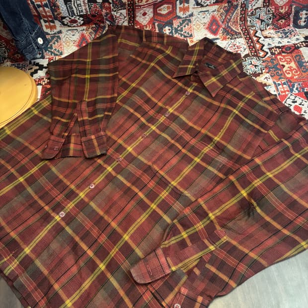 Japanese Vintage 90s check pattern