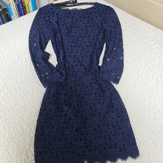 DVF 레이스 미니원피스 네이비 2사이즈