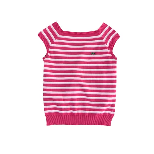 라코스테 스트라이프 반팔 니트 (95)