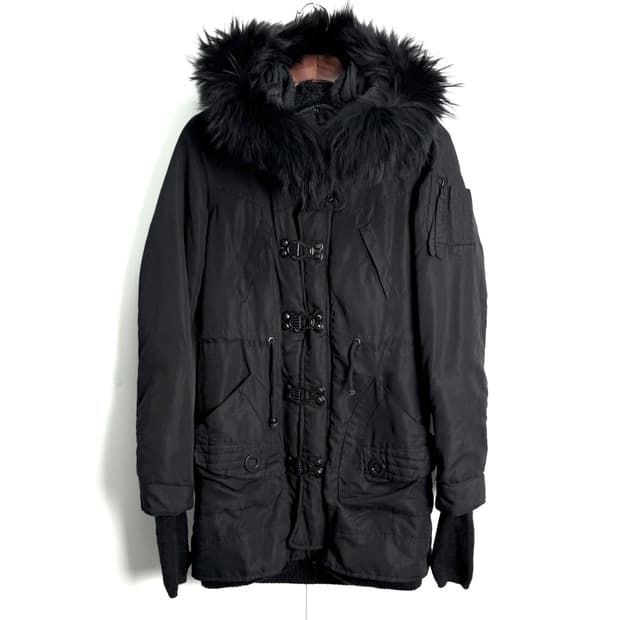 sly 포 퍼 후드 토글 파카