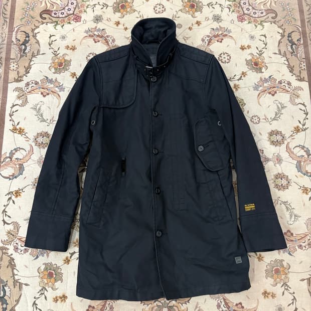 지스타로우 유틸리티 하이넥 밀리터리 코트