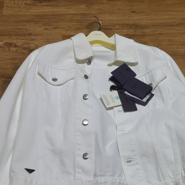 프라다 불데님 블루종 자켓