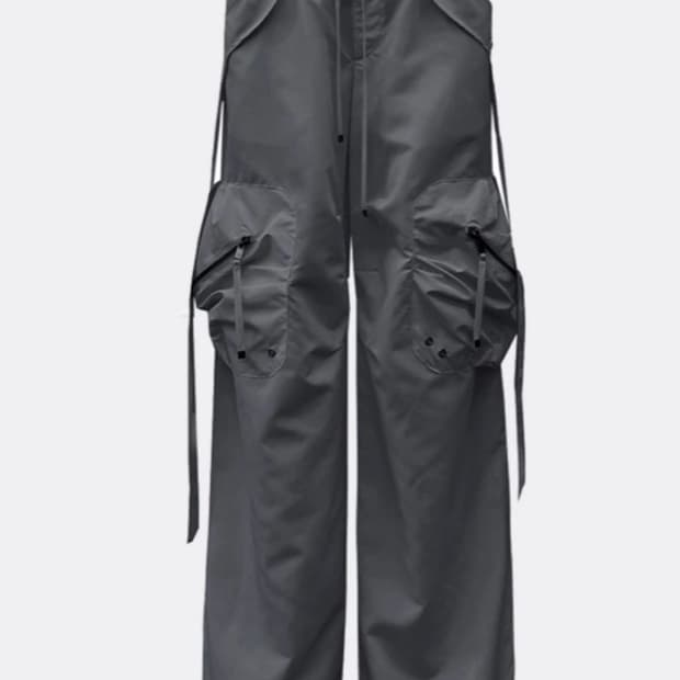 나체 바지 CONVEX TIE CARGO PANTS