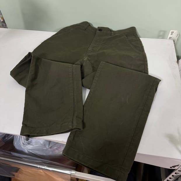 M 유니폼브릿지 카키 레귤러핏 워크팬츠