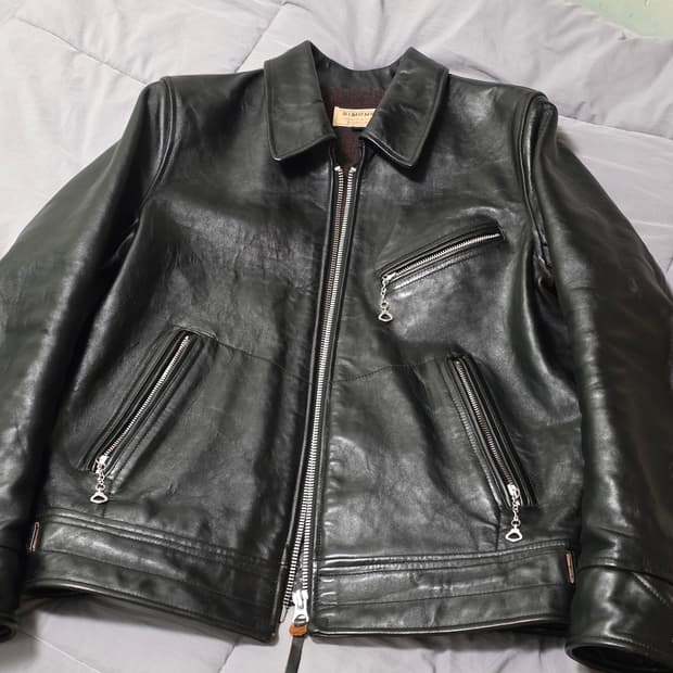 리얼시몬스 중홀랜드 멀홀랜드 말가죽 레더 자켓