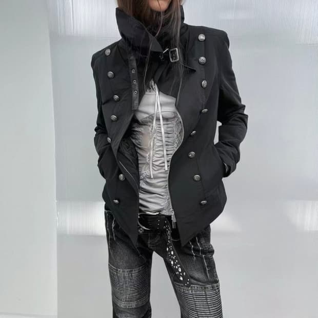 double punch 나플레옹 자켓 s size black