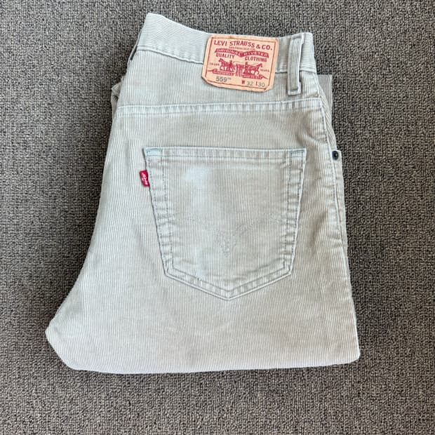 Levis 559 릴렉스 스트레이트 핏 리바이스 베이지 코듀로이 팬츠
