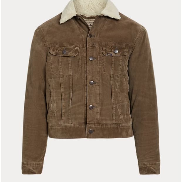 폴로 랄프 로렌 플리스 라인 코듀로이 트러커 재킷 M