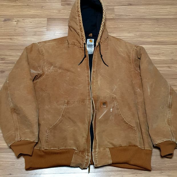 [XL]칼하트 j130 BRN 샌드스톤 액티브 자켓