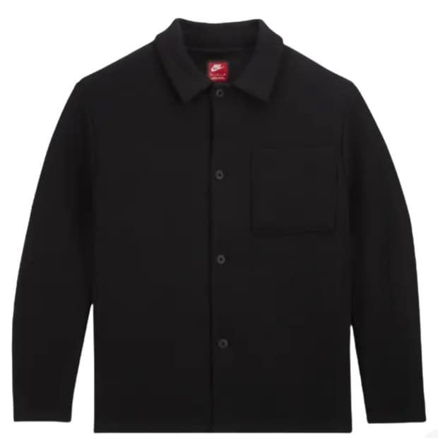 나이키 NSW 테크 플리스 리이매진드 오버사이즈 셔츠 자켓 블랙 xxl