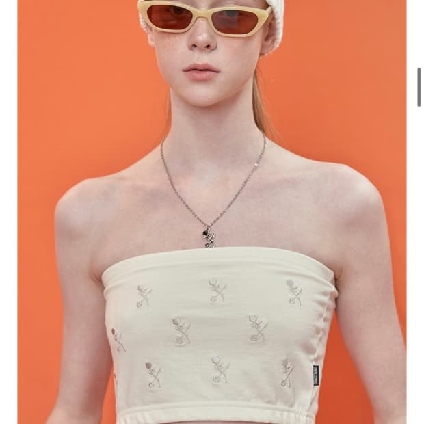 어널로이드 로즈 튜브탑