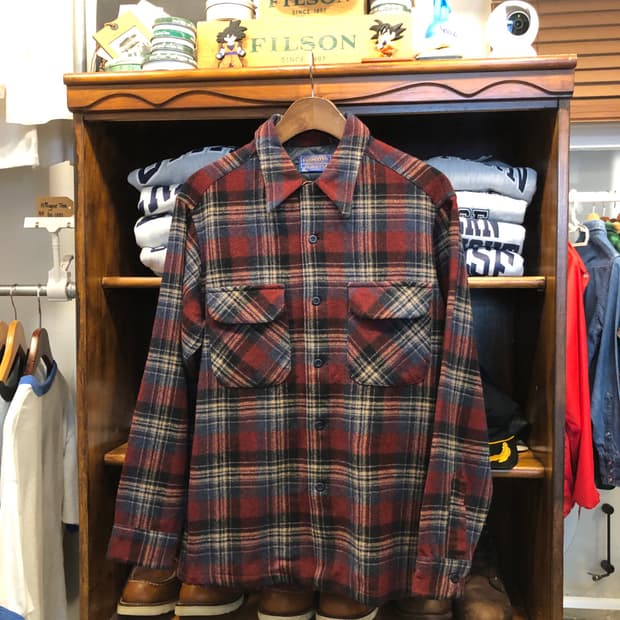 70s Pendleton board shirt-M