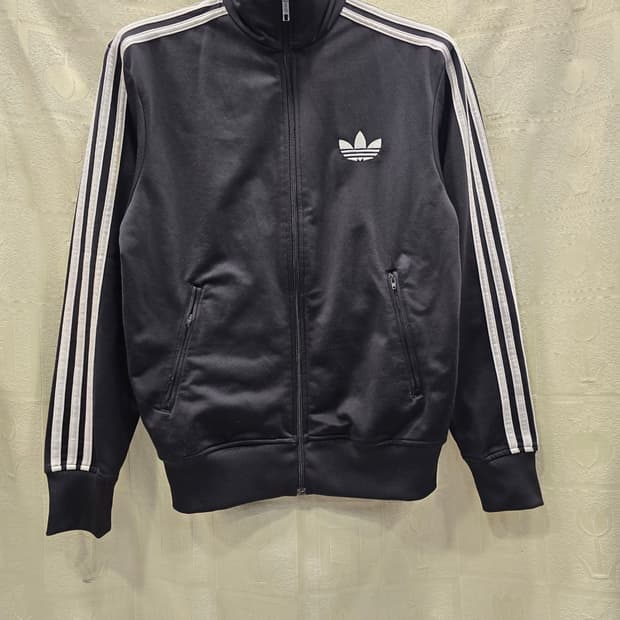 아디다스 기모 불꽃  삼선 트랙탑 블랙 져지 95