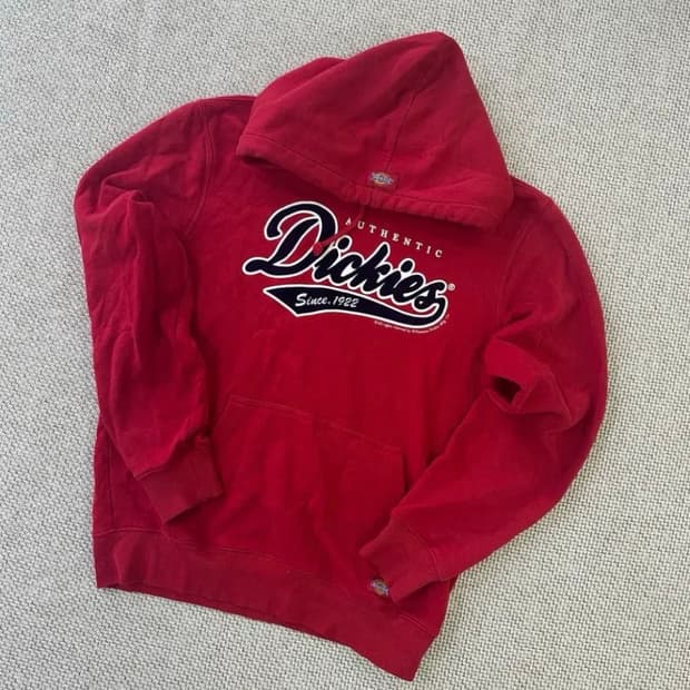 Dickies 디키즈 레드 후드티