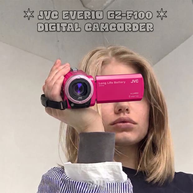 JVC 에브리오 GZ-F100 빈티지 디지털 캠코더 핑크