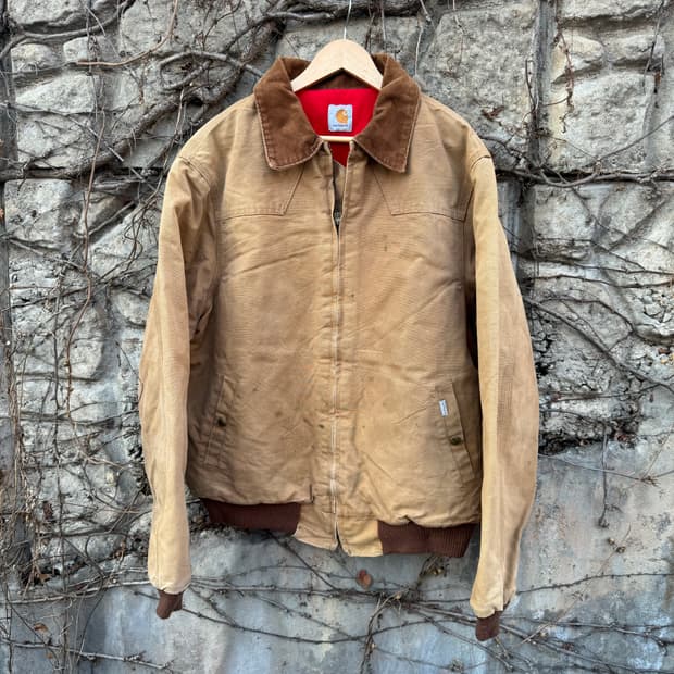 80s 칼하트 빈티지 페이딩 산타페 워크 자켓