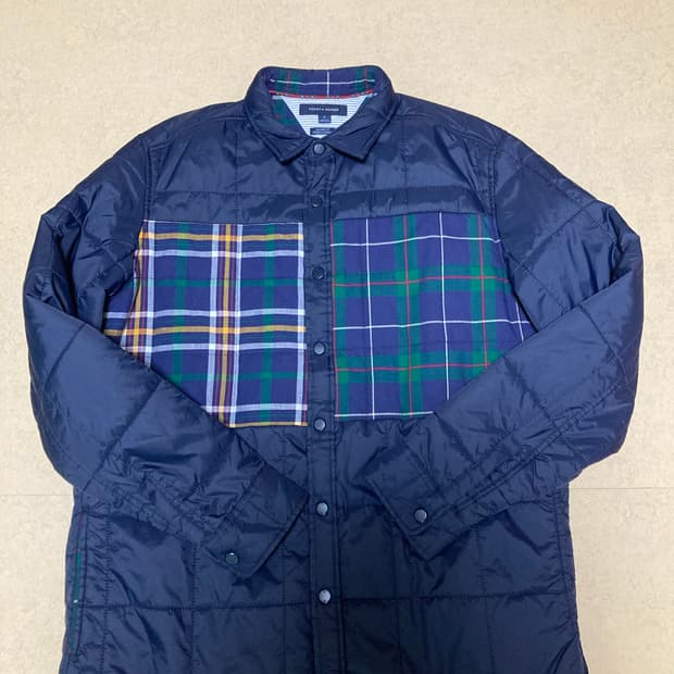 타미힐피거 퀼티드 셔츠자켓(M 중고)