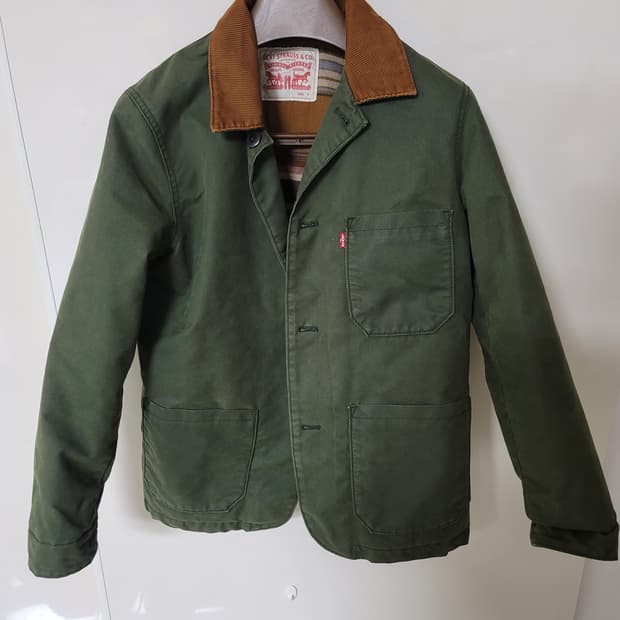 리바이스 초어 워크자켓 군청색 S 95사이즈 상태극상
