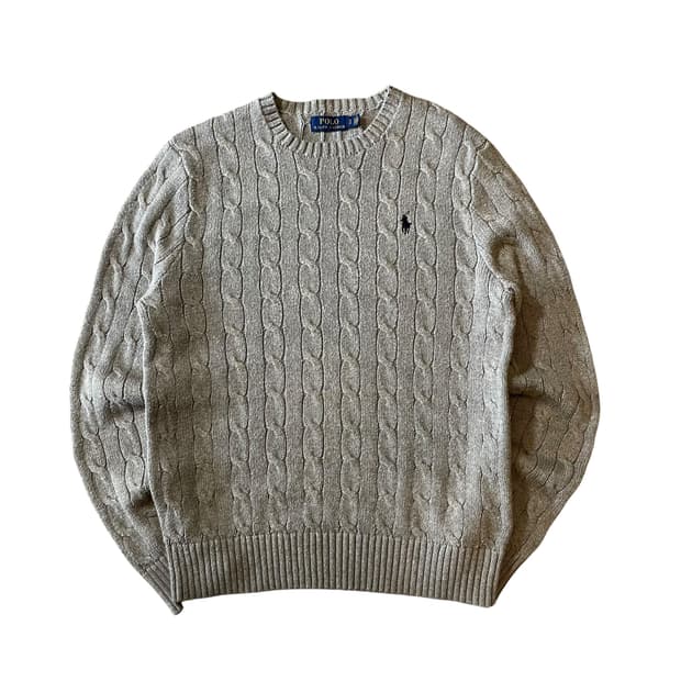 폴로 케이블 니트