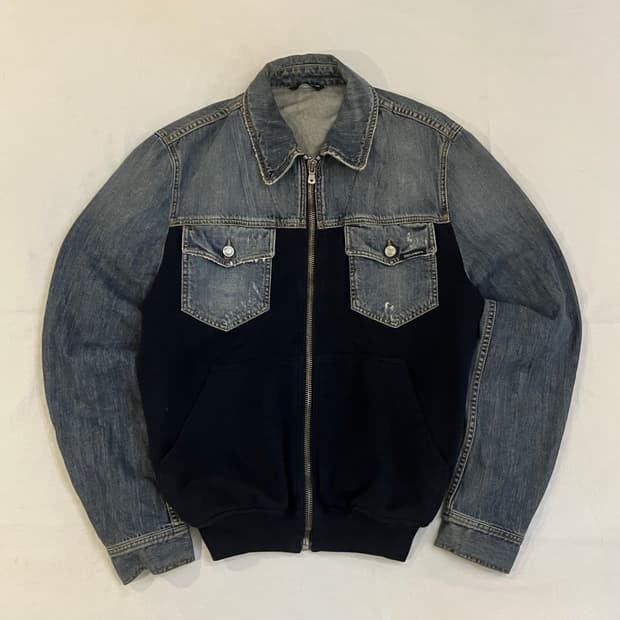 07FW 돌체앤가바나 아카이브 하이브리드 데님자켓