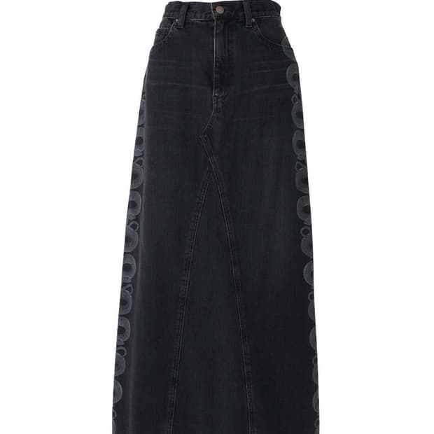 히스테릭글래머 SNAKE LOOP 스네이크 데님 스커트