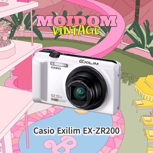 작례⭕️ 카시오 엑슬림 Casio Exilim EX-ZR200 화이트 디