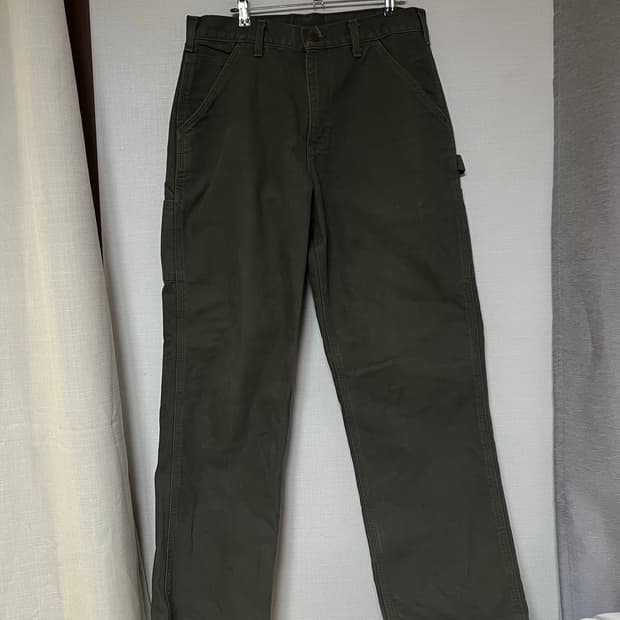 칼하트 싱글니 팬츠 모스그린