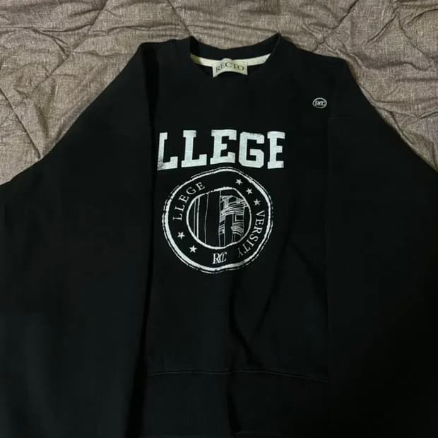 렉토 맨투맨 블랙