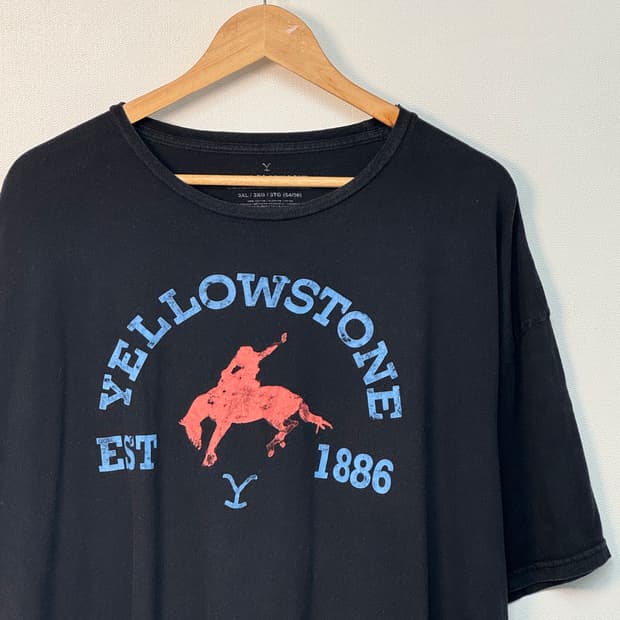 옐로우 스톤 반팔 블랙/T155