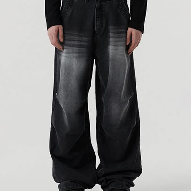 Dnsr 디엔에스알 파라슈트 데님 팬츠 s