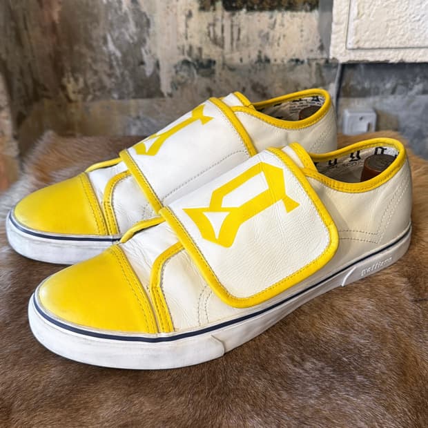 존갈리아노 레더 벨크로 스니커즈