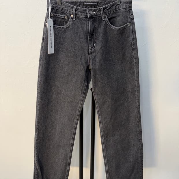 새제품) 브랜디드인더스트리 데님 팬츠 블랙 30