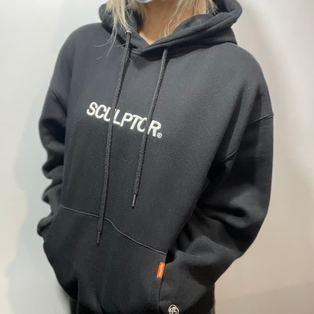 스컬프터 블랙 후드티