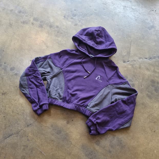 널디 크롭 후드티