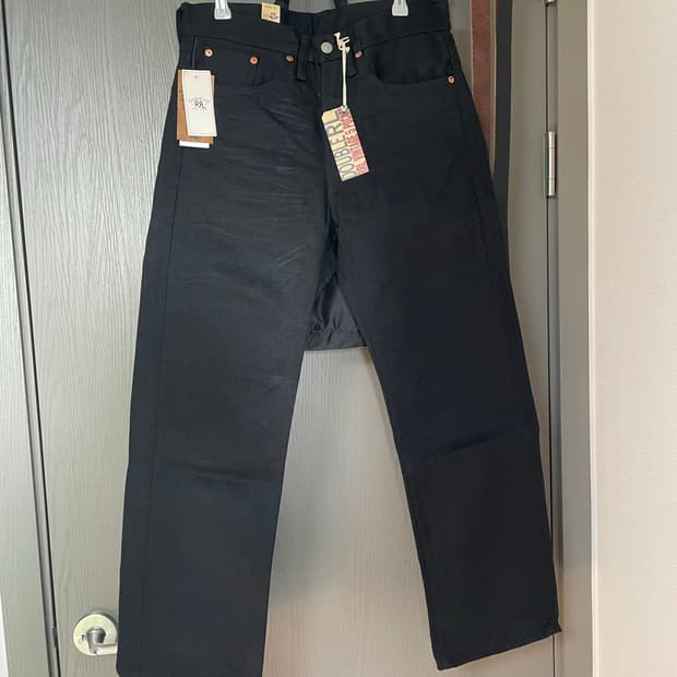 [W29/L30] RRL 빈티지 파이브포켓 블랙온블랙 (새상품)