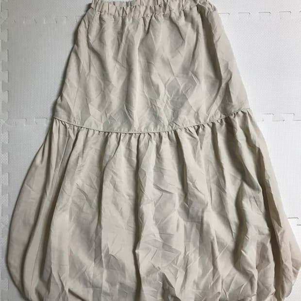 빈티지 호박 핏 롱 스커트